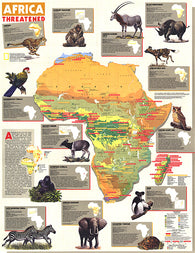 Buy map 1990 Africa Threatened Map