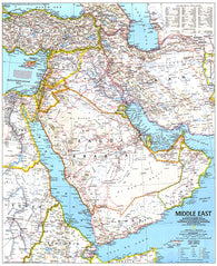 Buy map 1991 Middle East Map