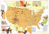 Buy map 1991 Native American Heritage Map