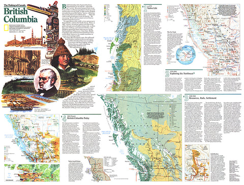 Buy map 1992 Making of Canada, British Columbia Theme