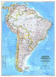 Buy map 1992 South America Map