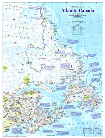 Buy map 1993 Making of Canada, Atlantic Canada Map