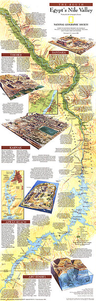 Buy map 1995 Egypts Nile Valley South Map