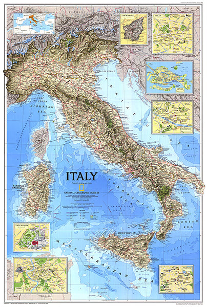 Buy map 1995 Italy Map