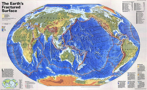 Buy map The Earths Fractured Surface Map (1995)