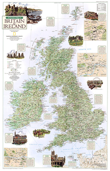Buy map 2000 A Travelers Map of Britain and Ireland