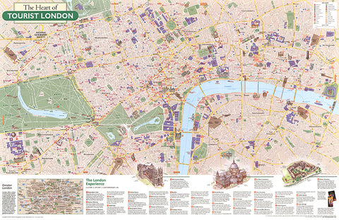 Buy map 2000 The Heart of Tourist London