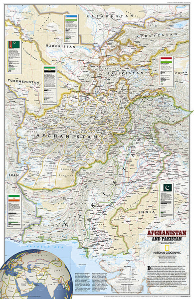 Buy map 2001 Afghanistan and Pakistan