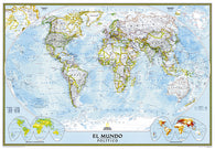 Buy map 2005 World Classic Spanish Map