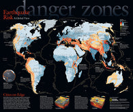 Buy map 2006 Danger Zones, Earthquake Risk, a Global View