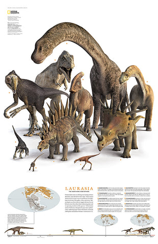 Buy map 2007 Planet of the Dinosaurs Laurasia