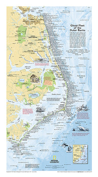 Buy map 2008 Ghost Fleet of the Outer Banks 1970 Map
