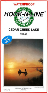 Buy map Cedar Creek Lake Fishing Map