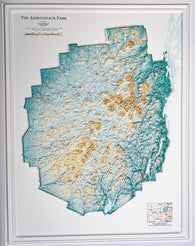 Buy map Adirondack Raised Relief Map