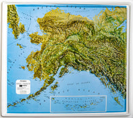 Buy map Alaska Natural Color Raised Relief Map