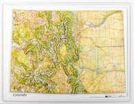 Buy map Colorado Raised Relief Map