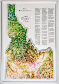 Buy map Idaho Natural Color Raised Relief