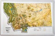 Buy map Montana Natural Color Raised Relief Map