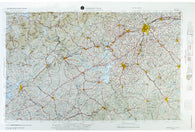 Buy map Greenville, South Carolina (NI 17-4) Raised Relief Map