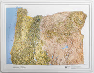 Buy map Oregon Natural Color Raised Relief Map