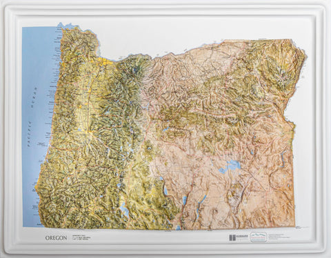Buy map Oregon Natural Color Raised Relief Map