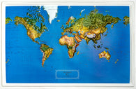 Buy map World Natural Color Raised Relief Map