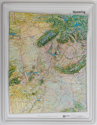 Buy map Wyoming Natural Color Raised Relief Map