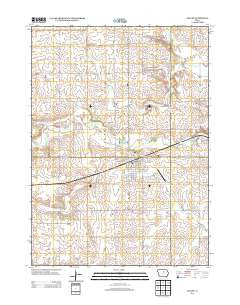 Ackley Iowa Historical topographic map, 1:24000 scale, 7.5 X 7.5 Minute, Year 2013