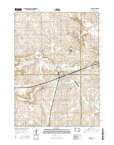 Ackley Iowa Current topographic map, 1:24000 scale, 7.5 X 7.5 Minute, Year 2015