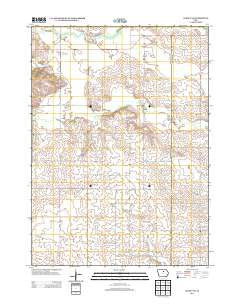 Ackley NE Iowa Historical topographic map, 1:24000 scale, 7.5 X 7.5 Minute, Year 2013