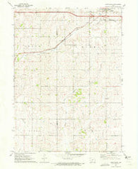 Adair South Iowa Historical topographic map, 1:24000 scale, 7.5 X 7.5 Minute, Year 1971