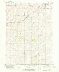 Adair South Iowa Historical topographic map, 1:24000 scale, 7.5 X 7.5 Minute, Year 1971
