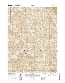Adair North Iowa Current topographic map, 1:24000 scale, 7.5 X 7.5 Minute, Year 2015