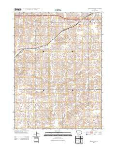 Adair South Iowa Historical topographic map, 1:24000 scale, 7.5 X 7.5 Minute, Year 2013