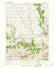 Adel Iowa Historical topographic map, 1:62500 scale, 15 X 15 Minute, Year 1949