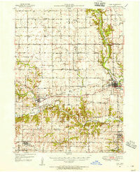 Adel Iowa Historical topographic map, 1:62500 scale, 15 X 15 Minute, Year 1949