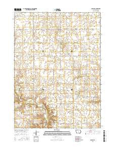 Adel NW Iowa Current topographic map, 1:24000 scale, 7.5 X 7.5 Minute, Year 2015