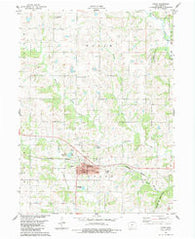 Afton Iowa Historical topographic map, 1:24000 scale, 7.5 X 7.5 Minute, Year 1983