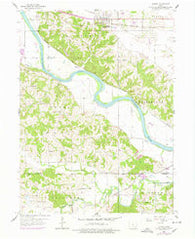 Agency Iowa Historical topographic map, 1:24000 scale, 7.5 X 7.5 Minute, Year 1956