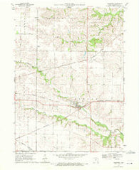 Ainsworth Iowa Historical topographic map, 1:24000 scale, 7.5 X 7.5 Minute, Year 1970