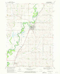 Akron Iowa Historical topographic map, 1:24000 scale, 7.5 X 7.5 Minute, Year 1969