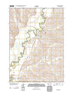 Akron Iowa Historical topographic map, 1:24000 scale, 7.5 X 7.5 Minute, Year 2013