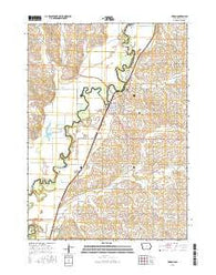 Akron Iowa Current topographic map, 1:24000 scale, 7.5 X 7.5 Minute, Year 2015