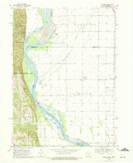 Albaton Iowa Historical topographic map, 1:24000 scale, 7.5 X 7.5 Minute, Year 1969