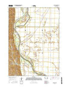 Albaton Iowa Current topographic map, 1:24000 scale, 7.5 X 7.5 Minute, Year 2015