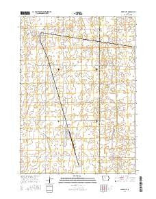 Albert City Iowa Current topographic map, 1:24000 scale, 7.5 X 7.5 Minute, Year 2015