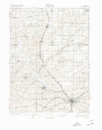 Albia Iowa Historical topographic map, 1:62500 scale, 15 X 15 Minute, Year 1929