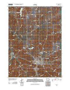 Albia Iowa Historical topographic map, 1:24000 scale, 7.5 X 7.5 Minute, Year 2010