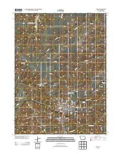 Albia Iowa Historical topographic map, 1:24000 scale, 7.5 X 7.5 Minute, Year 2013