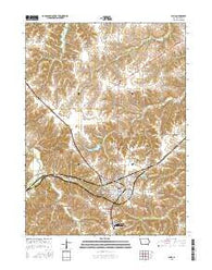 Albia Iowa Current topographic map, 1:24000 scale, 7.5 X 7.5 Minute, Year 2015